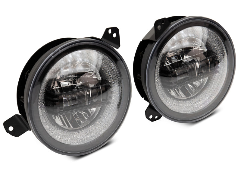 

Raxiom J142668 - RAXJ142668 - Raxiom 18-22 Jeep Wrangler JL/JT Axial 9-Inch LED Headlights w/RGB Halo- Black Housing (Clear Lens) - Shipped in Europe - Tuningsupply.com

