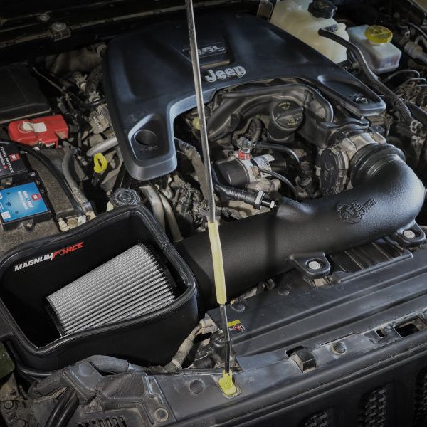 aFe Magnum FORCE Stage-2 Pro Dry S Cold Air Intake System Jeep Wrangler (JL) 18-23 V6-3.6L-tuningsupply.com