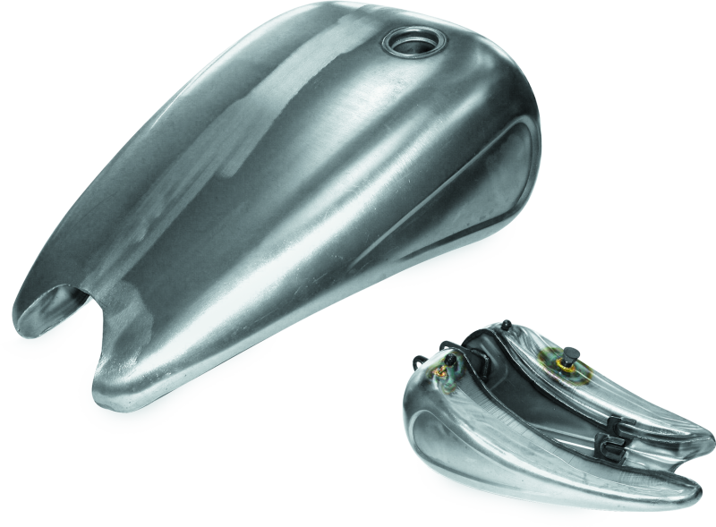 Bikers Choice 95-03 XL Raw 2in Stretched Gas Tank With Indented Sides-tuningsupply.com