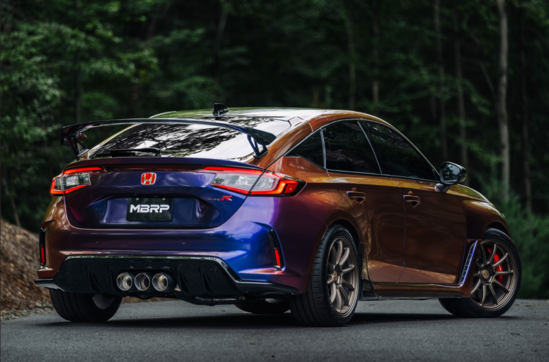 

MBRP PS49023BE - MBRPS49023BE - MBRP 23-24 Honda Civic Type R 2.0L T304 SS 3in Cat-Back Exhaust Triple Center Outlet w/ Burnt Tips - Shipped in Europe - Tuningsupply.com
