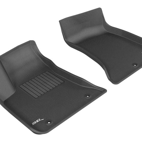 3D MAXpider 2011-2020 Dodge/Chrysler Charger Rwd/300/300C Rwd Kagu 1st Row Floormat - Black-tuningsupply.com