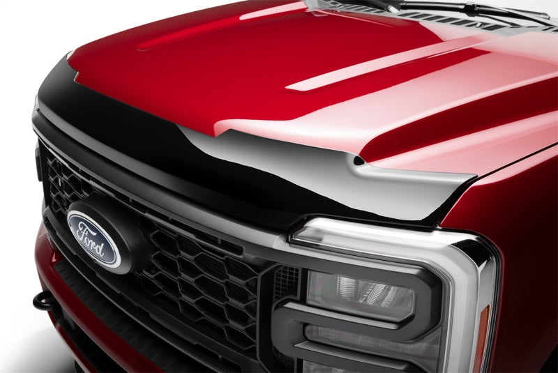 AVS 23-24 Ford F-250 (Ex. Tremor) Aeroskin Low Profile Hood Shield - Smoke-tuningsupply.com