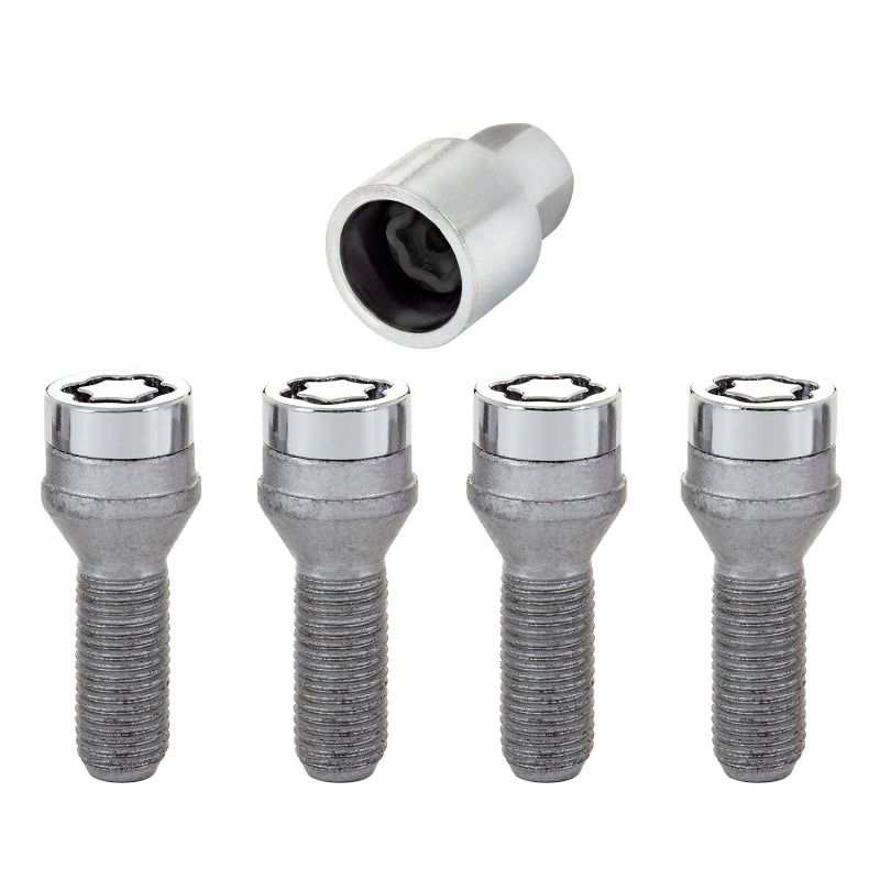 McGard Wheel Lock Bolt Set - 4pk. (Cone Seat) M14X1.5 / 19mm Hex / 31.0mm Shank Length - Chrome-Wheel Bolts-McGard-MCG27000-SMINKpower Performance Parts