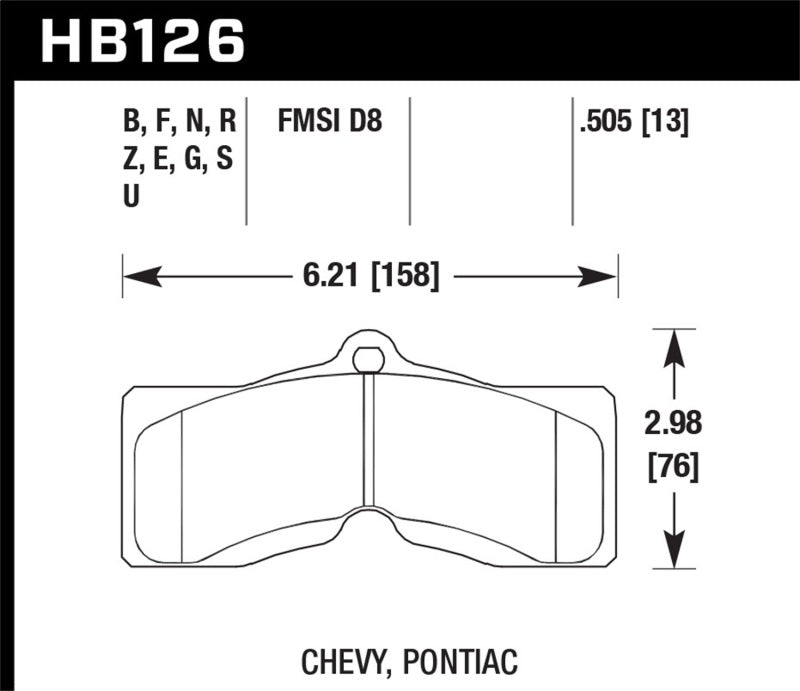

Hawk Performance HB126F.505 - HAWKHB126F.505 - Hawk HPS Street Brake Pads - Shipped in Europe - Tuningsupply.com
