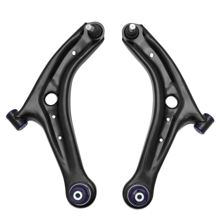 Superpro 13-17 Ford Fiesta Complete Front Lower Control Arm Kit (Caster Increase) - SMINKpower Performance Parts SPRTRC1048 Superpro