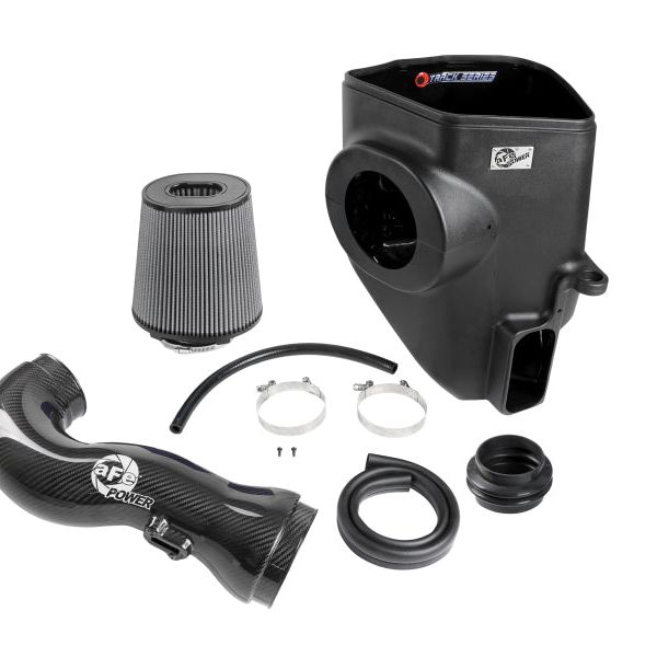 aFe 19-21 GM Trucks 5.3L/6.2L Track Series Carbon Fiber Cold Air Intake System W/ Pro Dry S Filters-tuningsupply.com