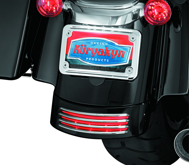 Kuryakyn Rear Fender Accents FLHX & FLTR Models Chrome-tuningsupply.com