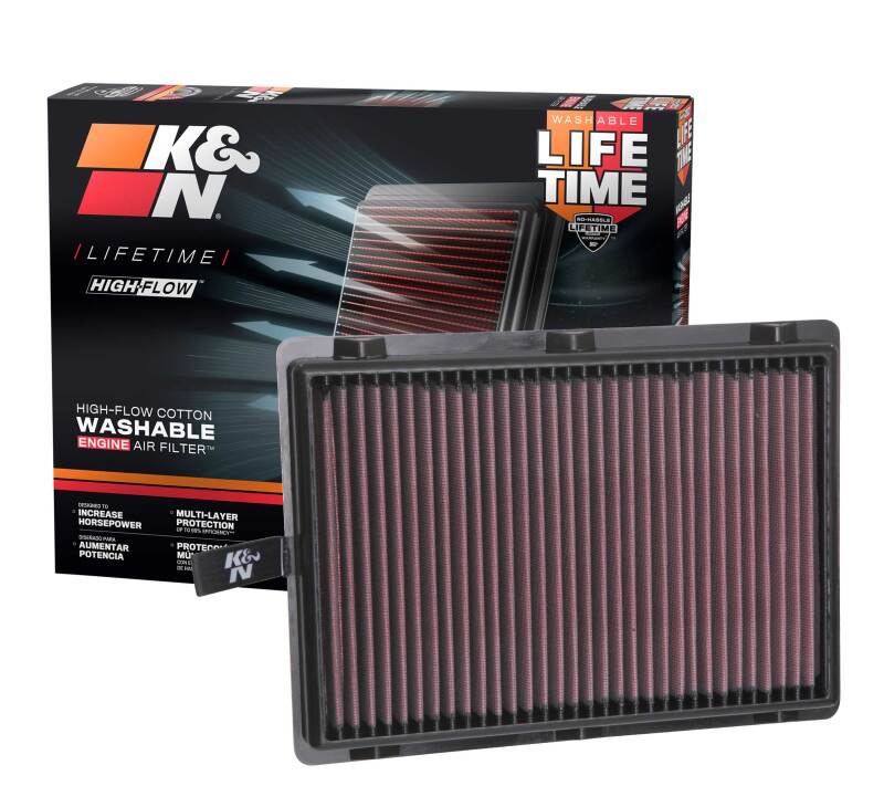 

K&N Engineering 33-5075 - KNN33-5075 - K&N 17-18 Hyundai Santa Fe Sport L4-2.4L F/I Drop In Air Filter - Shipped in Europe - Tuningsupply.com
