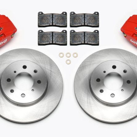 Wilwood DPHA Front Caliper & Rotor Kit Red Honda / Acura w/ 262mm OE Rotor-Big Brake Kits-Wilwood-WIL140-12996-R-SMINKpower Performance Parts