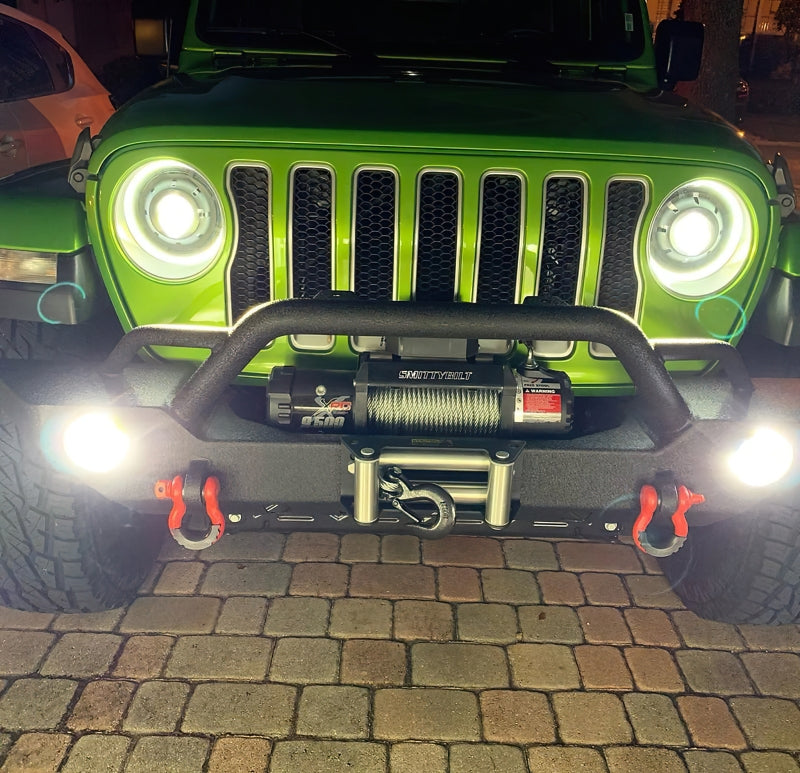 Oracle Oculus Bi-LED Projector Headlights for Jeep JL/Gladiator JT - Matte Blk - 5500K SEE WARRANTY-tuningsupply.com