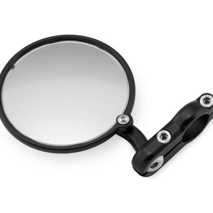 CRG Hindsight Folding 3 in. Round Bar-End Mirror Left - Black-tuningsupply.com