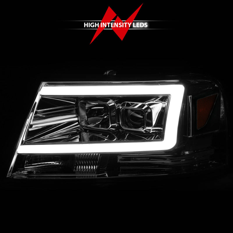 

ANZO 111542 - ANZ111542 - ANZO 2004-2008 Ford  F-150 Projector Headlights w/ Light Bar Chrome Housing - Shipped in Europe - Tuningsupply.com
