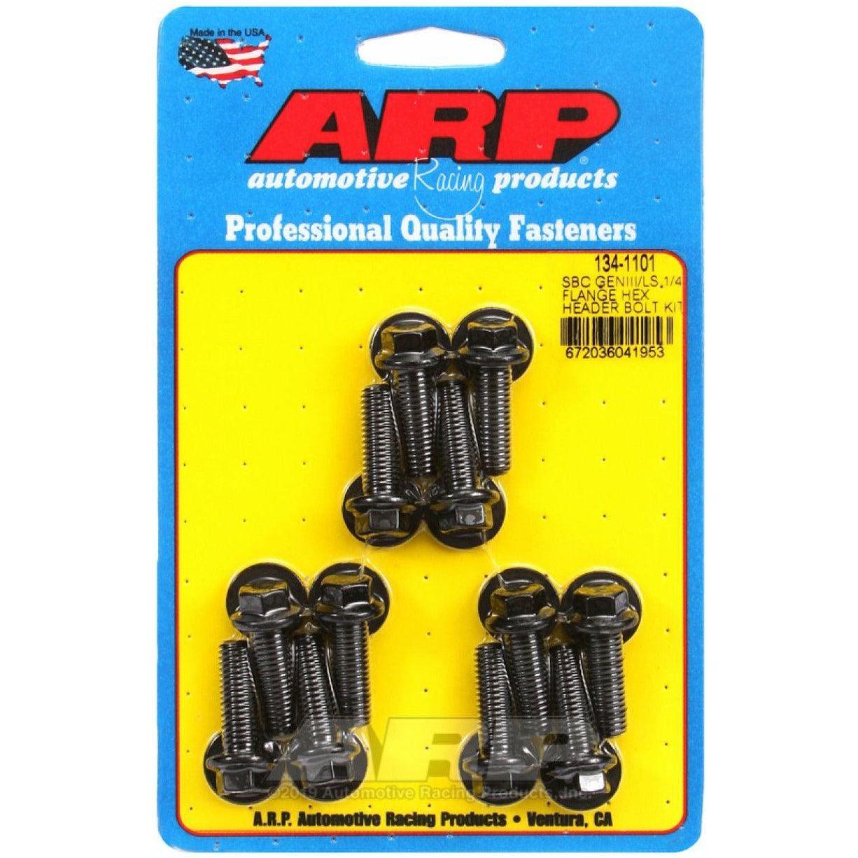 ARP Chevy LS 1/4in Flange Hex Header Bolt Kit-tuningsupply.com