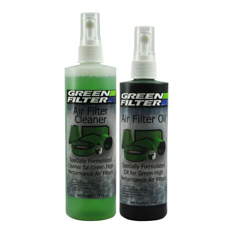 Green Filter Cleaner & Synthetic Oil Kit 12oz Cleaner / 8oz Oil (Green)-tuningsupply.com