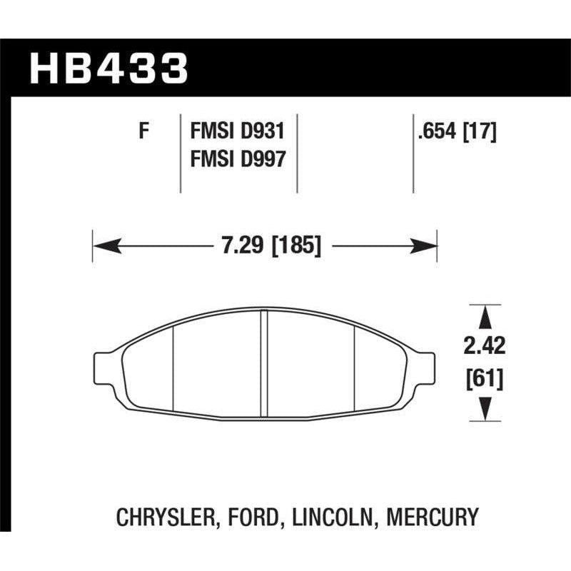 Hawk HPS Street Brake Pads-tuningsupply.com