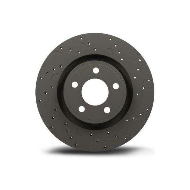 Hawk Talon 2009 Cadillac CTS V Brembo Caliper Drilled and Slotted Rear Brake Rotor Set-tuningsupply.com