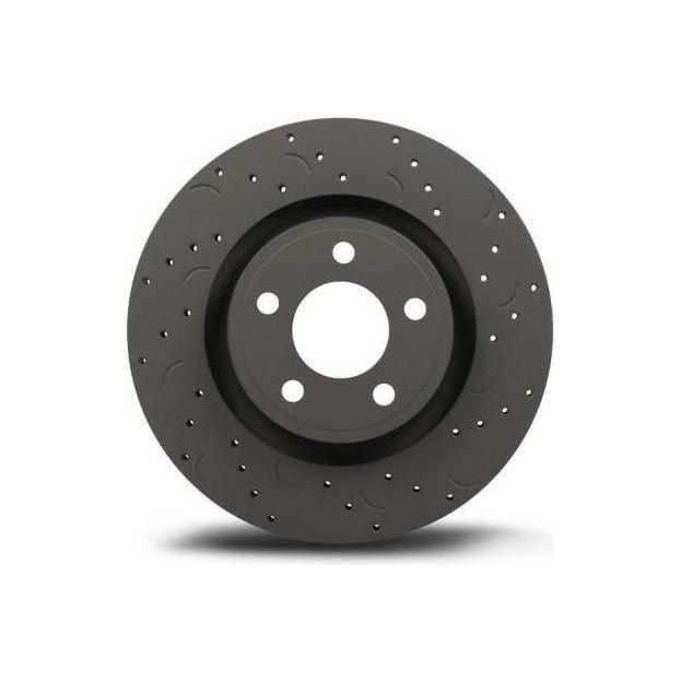 Hawk Talon 2013 Ford Mustang Base Drilled and Slotted Rear Brake Rotor Set-tuningsupply.com