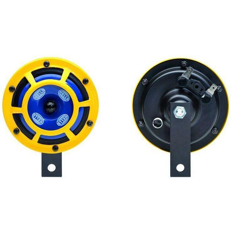 Hella Sharptone Horn Kit 12V 415/350Hz Yellow (3BB922000731 = H31000001) (Min Qty 360)-tuningsupply.com