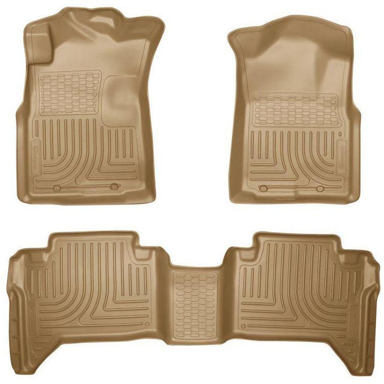 Husky Liners 05-13 Toyota Tacoma WeatherBeater Combo Tan Floor Liners-tuningsupply.com