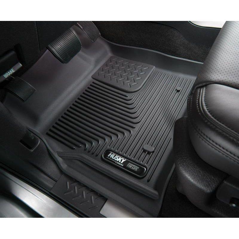 Husky Liners 19-24 Dodge Ram 1500 X-Act Front + 2nd Seat Floor Liner Set - Black-tuningsupply.com