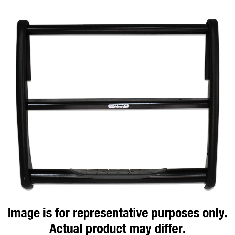 Go Rhino 07-13 Chevrolet Avalanche 3000 Series StepGuard - Black (Center Grille Guard Only)-tuningsupply.com