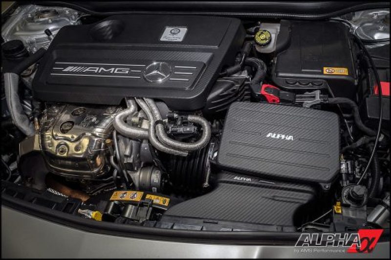 AMS Performance 14-18 Mercedes-Benz CLA 45 AMG 2.0T Alpha Cold Air intake w/Carbon Fiber Lid & Duct-tuningsupply.com