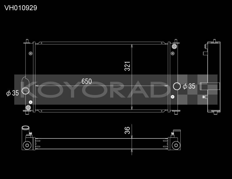 
  

Koyo VH010929 - KOYVH010929 - Koyo 00-05 Toyota MR2 Spyder 1.8L I4 MT (Manual Transmission) All-Aluminum Radiator - Shipped in Europe - Tuningsupply.com

