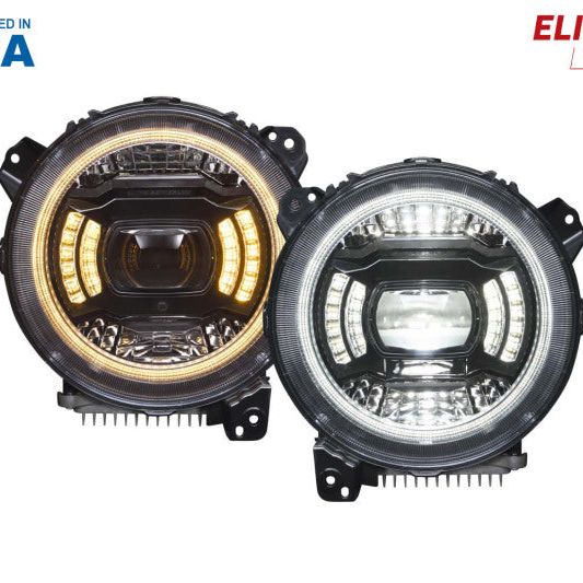 Diode Dynamics 18-23 Jeep JL Wrangler Elite Max LED Headlamps-tuningsupply.com