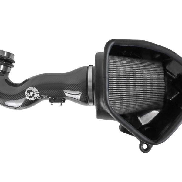 aFe 19-21 GM Trucks 5.3L/6.2L Track Series Carbon Fiber Cold Air Intake System W/ Pro Dry S Filters-tuningsupply.com