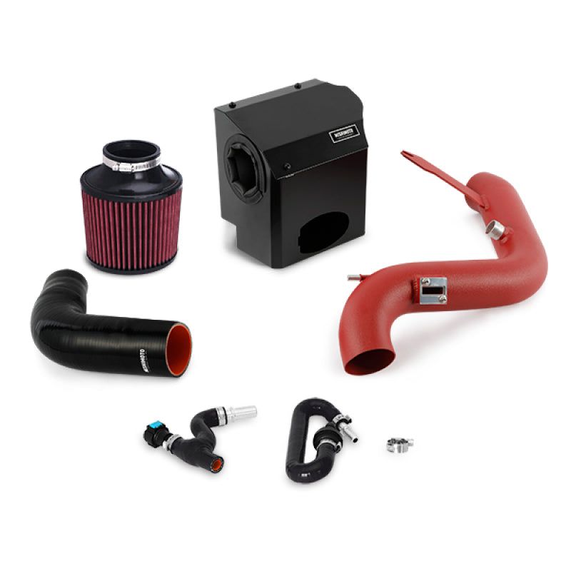 Mishimoto 2016 Ford Fiesta ST 1.6L Performance Air Intake Kit - Wrinkle Red-tuningsupply.com