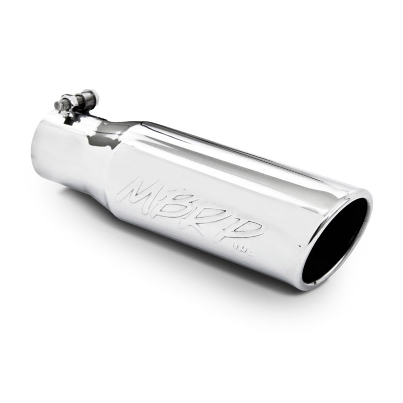 MBRP Universal Tip 3in O.D. Angled Rolled End 2 inlet 10 length-tuningsupply.com