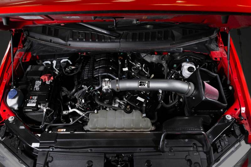 

K&N Engineering 77-2619KC - KNN77-2619KC - K&N 18-24 Ford F150 3.3L V6 Performance Air Intake System w/ Red Air Filter - Shipped in Europe - Tuningsupply.com
