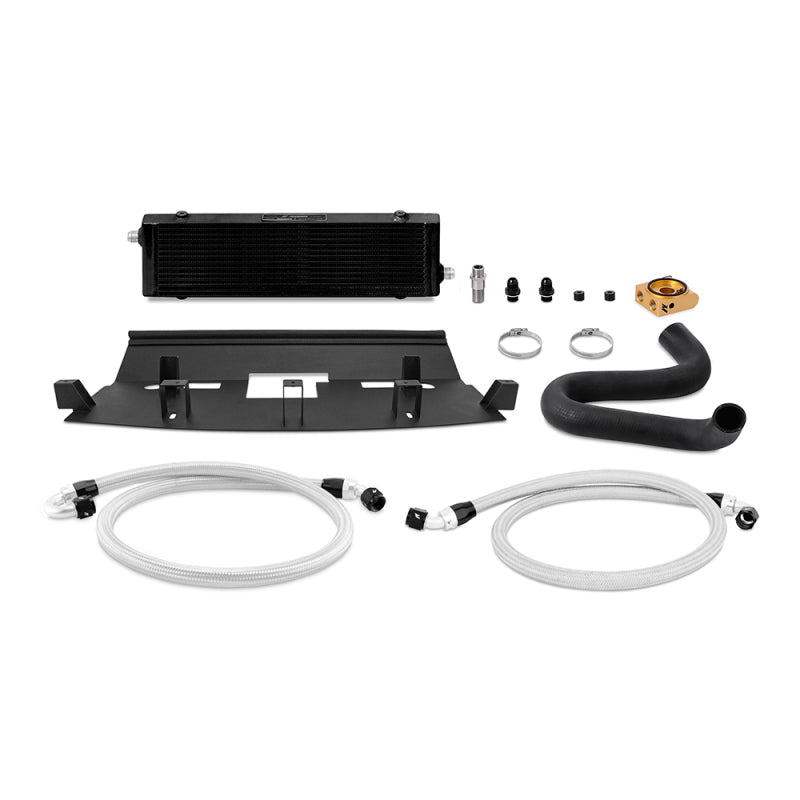 Mishimoto 2018+ Ford Mustang GT Thermostatic Oil Cooler Kit - Black-tuningsupply.com