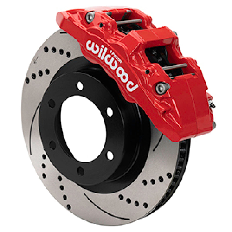 

Wilwood 140-17512-DR - WIL140-17512-DR - Wilwood 21-24 Ford Bronco Aerolite 6R Kit 6 x 5.50in Hub - 13.38in Drilled & Slotted Rotor - Red - Shipped in Europe - Tuningsupply.com
