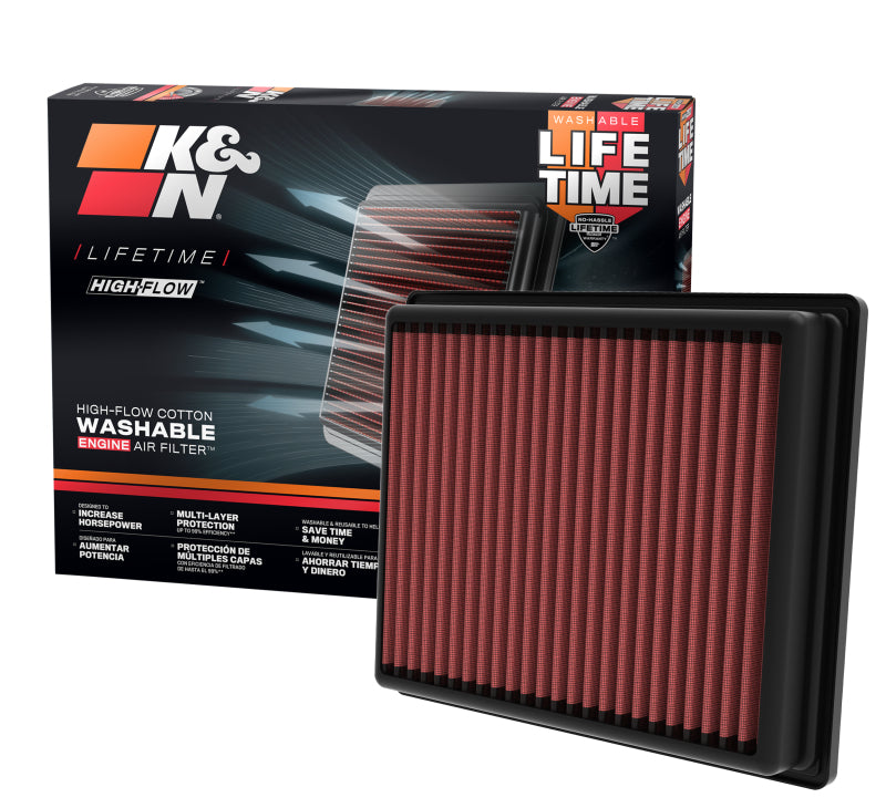 

K&N Engineering 33-5126 - KNN33-5126 - K&N 2022 Nissan Pathfinder V6-3.5L Replacement Air Filter - Shipped in Europe - Tuningsupply.com
