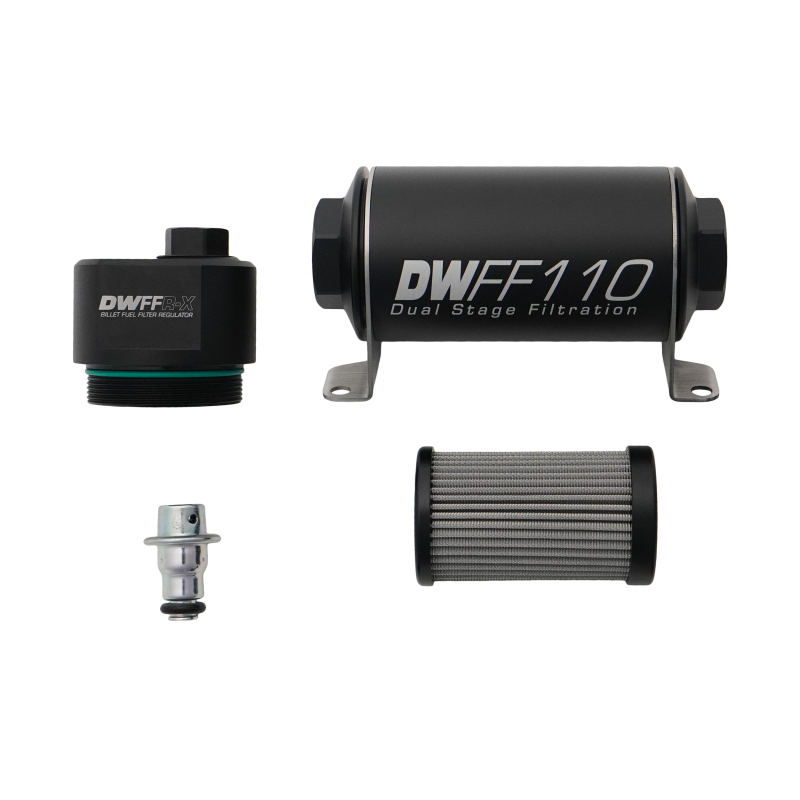 

DeatschWerks 8-FFR-110-010K - DWK8-FFR-110-010K - DeatschWerks DWFFR-X 110mm Billet Fuel Filter Regulator - 10 Micron - Shipped in Europe - Tuningsupply.com
