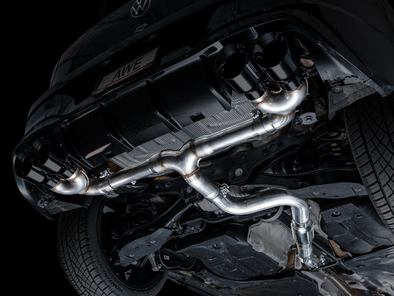 

AWE Tuning 3020-43658 - AWE3020-43658 - AWE MK8 Volkswagen Golf R 3in Track Edition Quad Exhaust - Diamond Black Tips - Shipped in Europe - Tuningsupply.com
