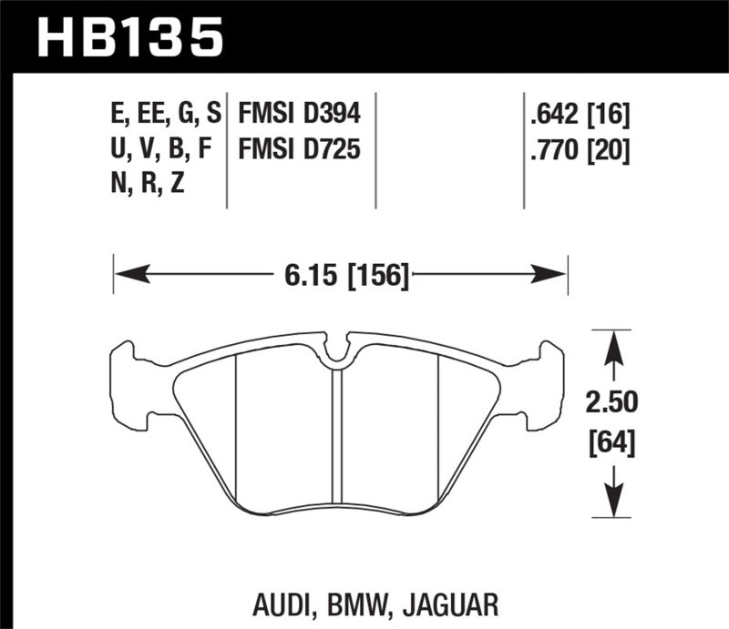 
  

Hawk Performance KHB135S.760 - HAWKHB135S.760 - Hawk 95-02 BMW M3 HT-10 Race Front Brake Pads - Shipped in Europe - Tuningsupply.com

