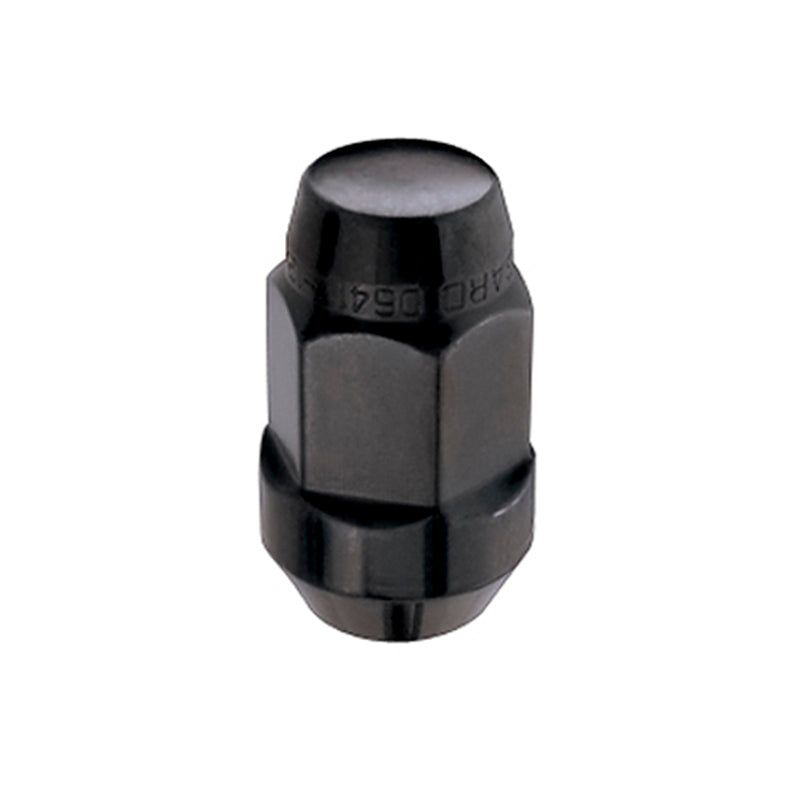 McGard Hex Lug Nut (Cone Seat Bulge Style) M14X1.5 / 22mm Hex / 1.945in. Length (4-Pack) - Black-tuningsupply.com