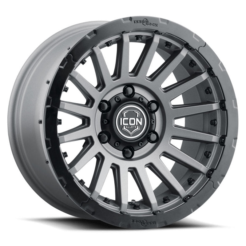 ICON Recon Pro 17x8.5 6x5.5 0mm Offset 4.75in BS 106.1mm Bore Charcoal Wheel-tuningsupply.com