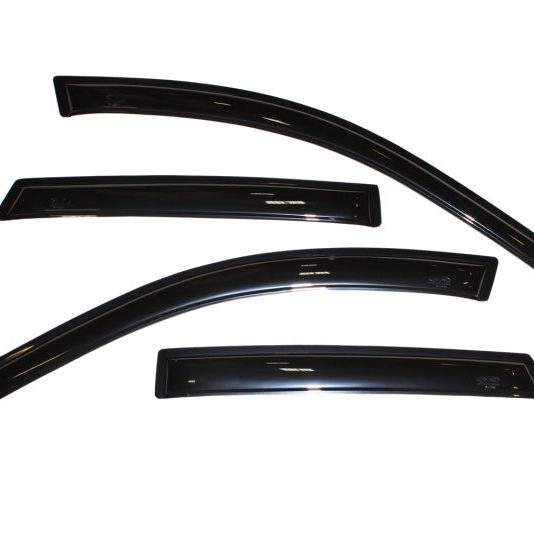 AVS 03-08 Pontiac Vibe Ventvisor Outside Mount Window Deflectors 4pc - Smoke-tuningsupply.com