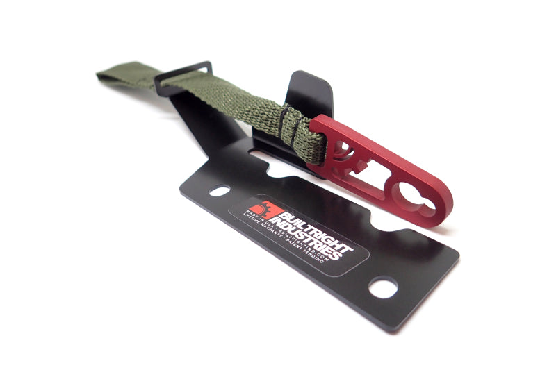 BuiltRight Industries 09-20 Ford F-150/Raptor (09-14 SuperCrew Only) Rear Seat Release - Olive Strap-tuningsupply.com