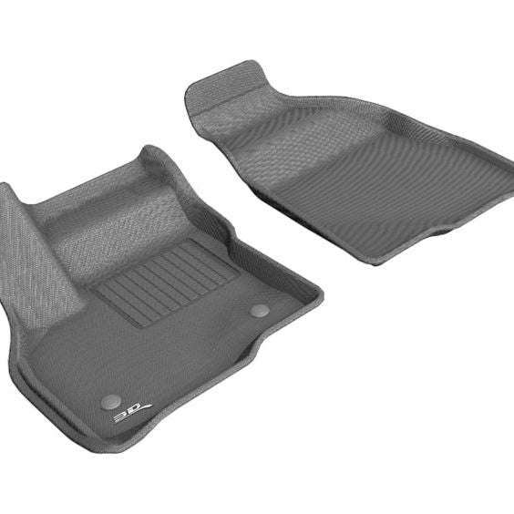 3D MAXpider 2017-2020 Chevrolet Bolt Ev Kagu 1st Row Floormat - Gray-tuningsupply.com