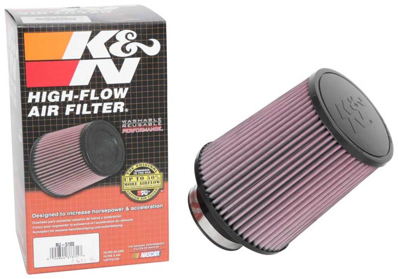 

K&N Engineering RU-5100 - KNNRU-5100 - K&N Universal Clamp-On Air Filter 3-1/8in FLG / 6in B / 5in T / 7in H - Shipped in Europe - Tuningsupply.com

