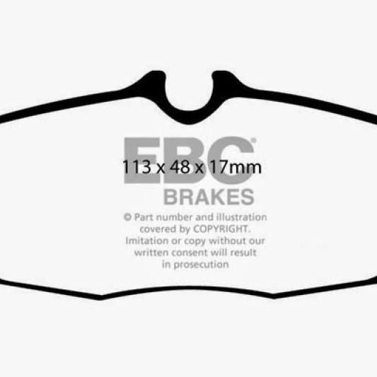 EBC 05-10 Ford Mustang 4.0 Bluestuff Rear Brake Pads-tuningsupply.com