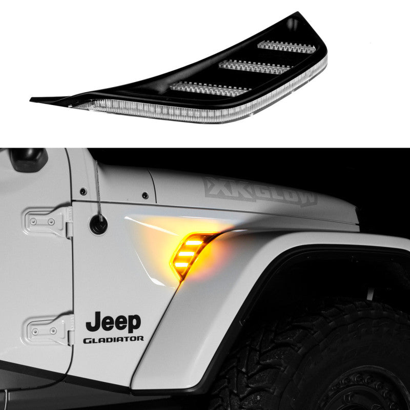 

XKGLOW XK-VENT-A-KIT - XKGXK-VENT-A-KIT - XK Glow Amber Jeep Air Vent Light w/ Turn Signal & Running Light - Shipped in Europe - Tuningsupply.com
