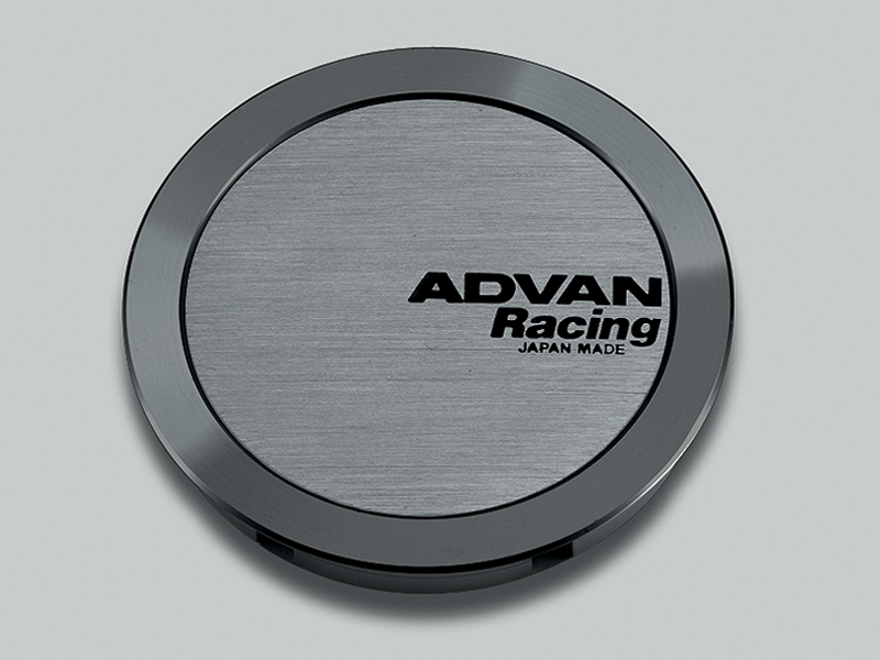 Advan 63mm Full Flat Centercap - Hyper Black-tuningsupply.com