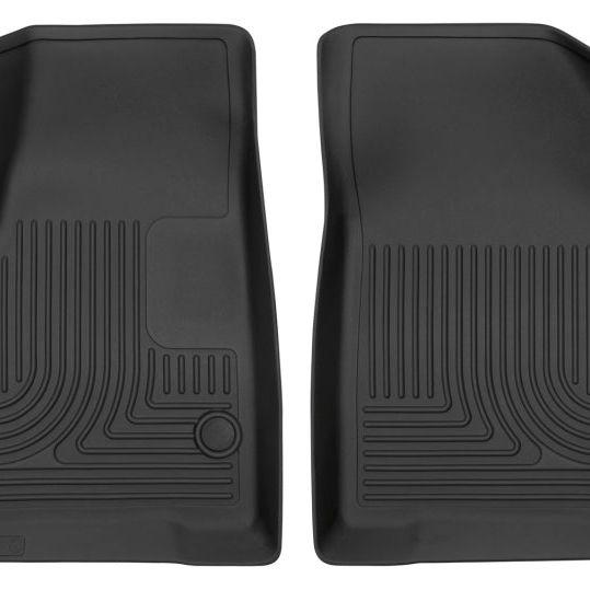 Husky Liners 17-23 Cadillac XT5/17-23 GMC Acadia 2nd Row Bench X-Act Contour Black Front Floor Liner-tuningsupply.com