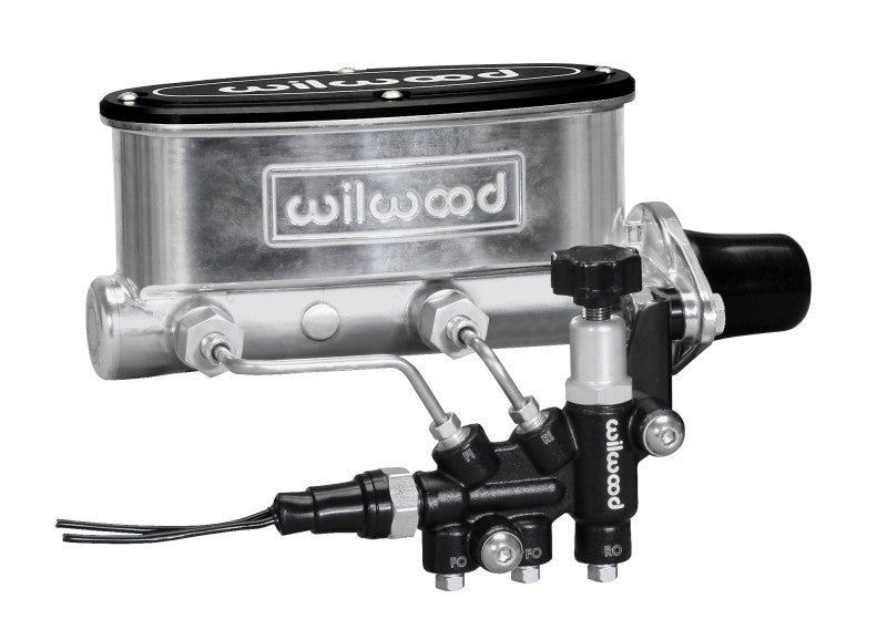 

Wilwood 261-13270-P - WIL261-13270-P - Wilwood HV Tandem M/C Kit w L/H Bracket & Prop Valve - 1 1/8in Bore Ball Burnished - Shipped in Europe - Tuningsupply.com
