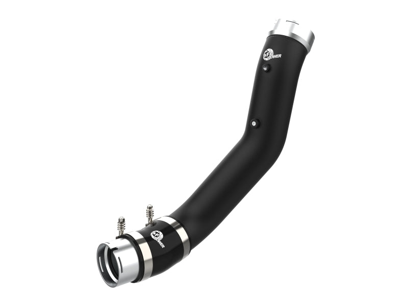 aFe 20-23 GM Diesel Trucks V8 6.6L L5P BladeRunner 3.5in Aluminum Cold Charge Pipe - Black-tuningsupply.com